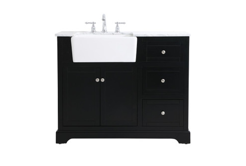 Franklin Single Bathroom Vanity in Black (173|VF60242BK) Franklin Single Bathroom Vanity in Black (173|VF60242BK)
