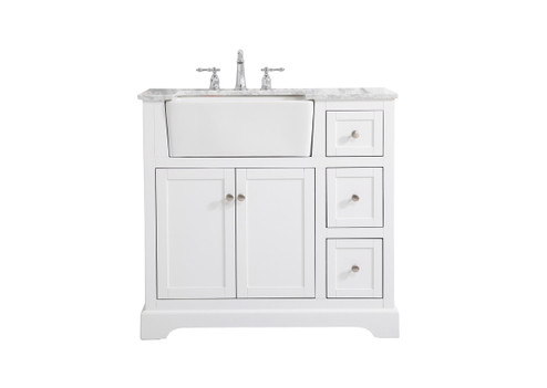 Franklin Single Bathroom Vanity in White (173|VF60236WH) Franklin Single Bathroom Vanity in White (173|VF60236WH)