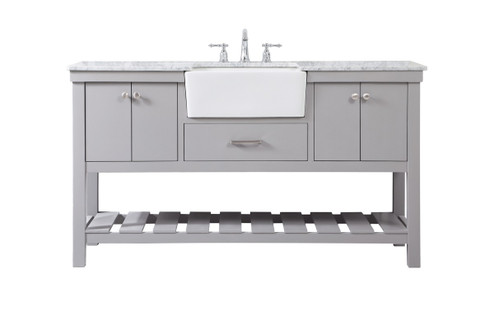 Clement Single Bathroom Vanity in black (173|VF60160BK)