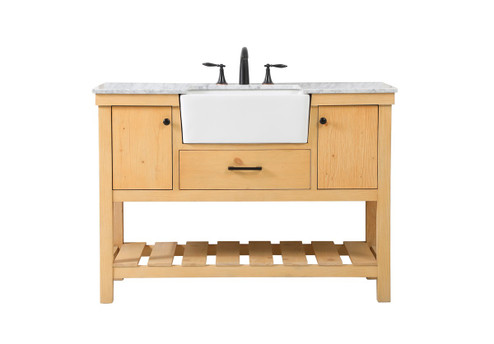 Clement Single Bathroom Vanity in natural wood (173|VF60148NW)
