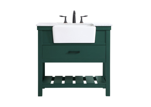 Clement Single Bathroom Vanity in green (173|VF60136GN)