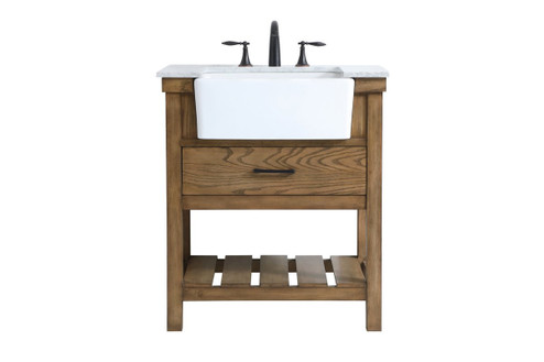 Clement Single Bathroom Vanity in Green (173|VF60130GN)