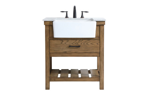 Clement Single Bathroom Vanity in driftwood (173|VF60130DW)
