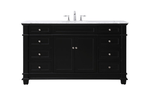 Wesley Bathroom Vanity Set in Black (173|VF50060BK) Wesley Bathroom Vanity Set in Black (173|VF50060BK)