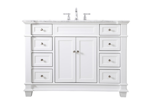 Wesley Bathroom Vanity Set in White (173|VF50048WH)