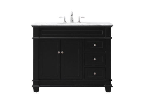 Wesley Bathroom Vanity Set in black (173|VF50042BK)