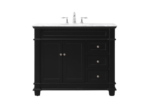 Wesley Bathroom Vanity Set in Black (173|VF50042BK)