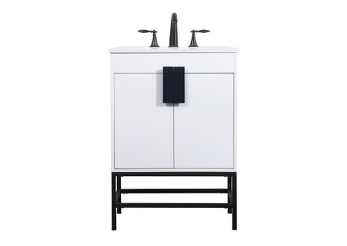 Eugene Single Bathroom Vanity in White (173|VF48824MWH)