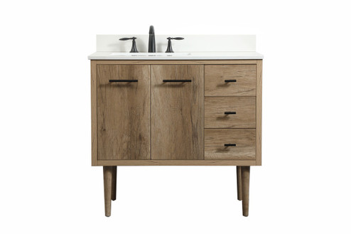 Cyrus Single Bathroom Vanity in Natural oak (173|VF48036NTBS)