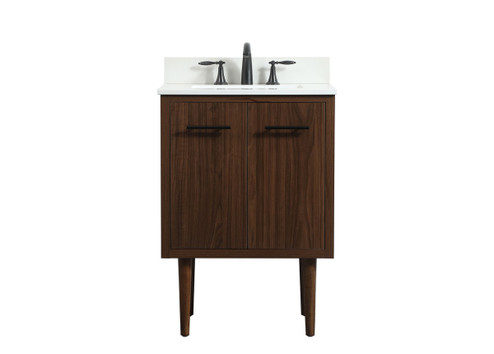 Cyrus Single Bathroom Vanity in Walnut (173|VF48024MWTBS)