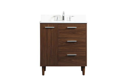 Baldwin Vanity Sink Set in Walnut (173|VF47030MWTBS)