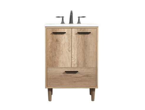 Baldwin Single Bathroom Vanity in natural oak (173|VF47024NT)