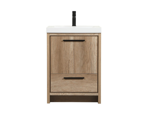 Wyatt Single Bathroom Vanity in natural oak (173|VF46024NT)