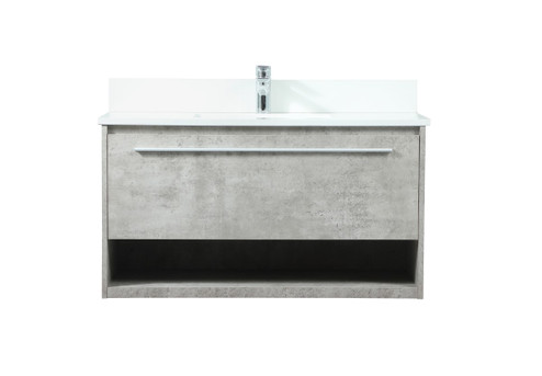Roman Vanity Sink Set in Concrete Grey (173|VF43536MCGBS) Roman Vanity Sink Set in Concrete Grey (173|VF43536MCGBS)
