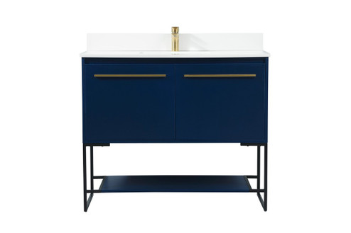 Sloane Vanity Sink Set in Blue (173|VF42540MBLBS)