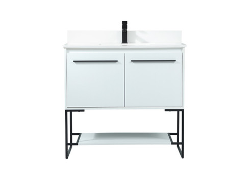 Sloane Vanity Sink Set in White (173|VF42536MWHBS)