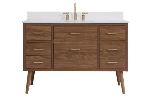 Boise Bathroom Vanity Set in Walnut Brown (173|VF41048WBBS)