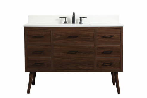 Boise Single Bathroom Vanity in Walnut (173|VF41048MWTBS)