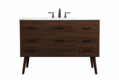 Boise Single Bathroom Vanity in Walnut (173|VF41048MWT)
