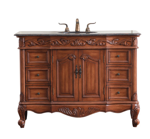 Oakland Single Bathroom Vanity Set in teak (173|VF38848TK)