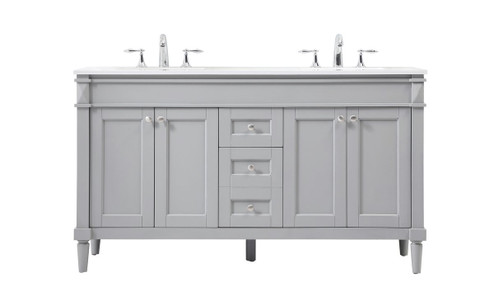 Bennett Double Bathroom Vanity in Grey (173|VF31860DGR)