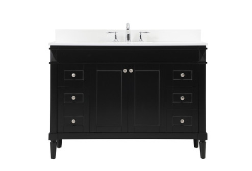 Bennett Single Bathroom Vanity in black (173|VF31848BKBS)