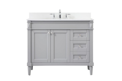 Bennett Single Bathroom Vanity in Grey (173|VF31842GRBS)