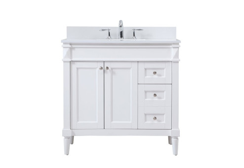 Bennett Single Bathroom Vanity in White (173|VF31836WHBS)