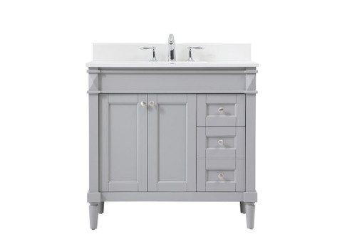 Bennett Single Bathroom Vanity in Grey (173|VF31836GRBS)