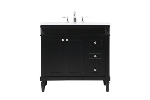 Bennett Single Bathroom Vanity in Black (173|VF31836BK)