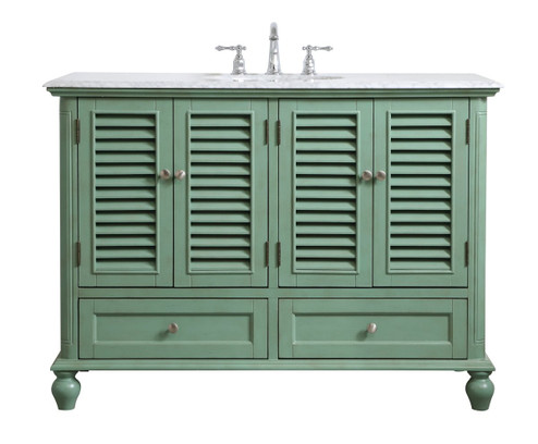 Rhodes Single Bathroom Vanity in vintage mint (173|VF30548VM)