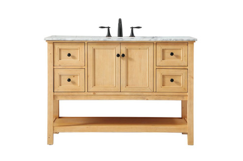 Metropolis Single Bathroom Vanity in Natural Wood (173|VF27048NW)