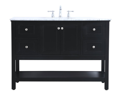 Metropolis Single Bathroom Vanity Set in Black (173|VF27048BK)