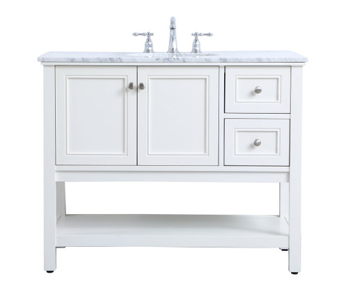 Metropolis Single Bathroom Vanity Set in White (173|VF27042WH)