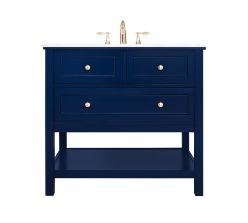 Metropolis Bathroom Vanity Set in Blue (173|VF27036BL)