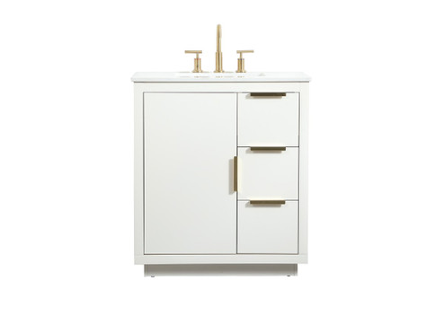 Blake Vanity Sink Set in white (173|VF19430WH)