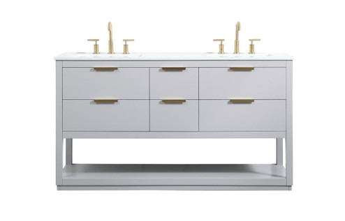 Larkin Vanity Sink Set in Grey (173|VF19260DGR)