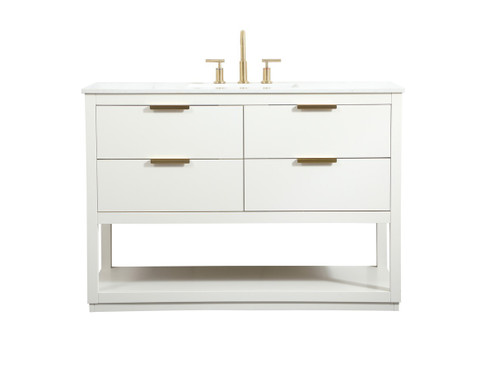 Larkin Vanity Sink Set in white (173|VF19248WH)