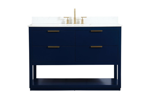 Larkin Vanity Sink Set in Blue (173|VF19248BLBS)