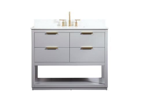 Larkin Vanity Sink Set in Grey (173|VF19242GRBS)