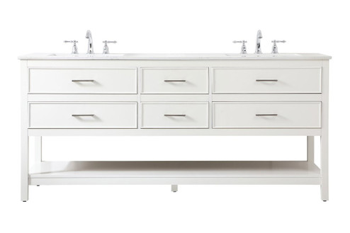 Sinclaire Vanity Sink Set in White (173|VF19072DWH)