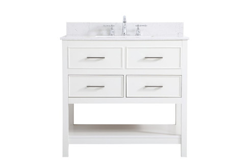 Sinclaire Vanity Sink Set in White (173|VF19036WHBS)