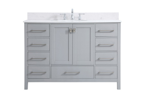 Irene Bathroom Vanity Set in Gray (173|VF18848GRBS)