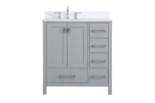 Irene Bathroom Vanity Set in Gray (173|VF18832GRBS)