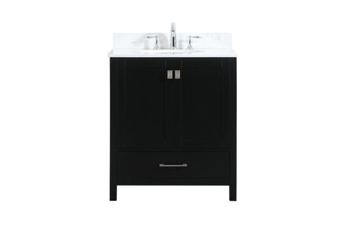 Irene Vanity Sink Set in Black (173|VF18830BKBS)