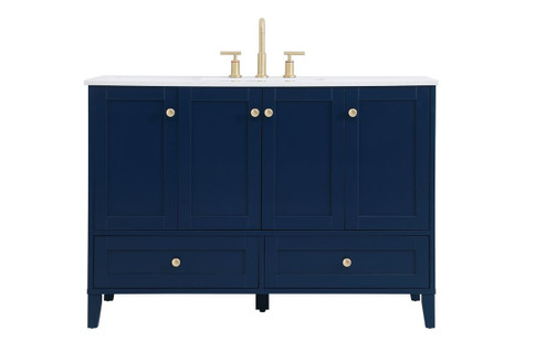 Sommerville Single Bathroom Vanity in Blue (173|VF18048BL)