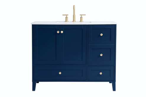 Sommerville Single Bathroom Vanity in Blue (173|VF18042BL)