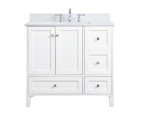 sommerville Bathroom Vanity Set in White (173|VF18036WHBS) sommerville Bathroom Vanity Set in White (173|VF18036WHBS)