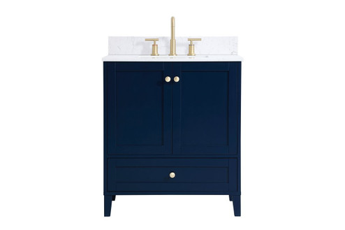 Sommerville Bathroom Vanity Set in Blue (173|VF18030BLBS)
