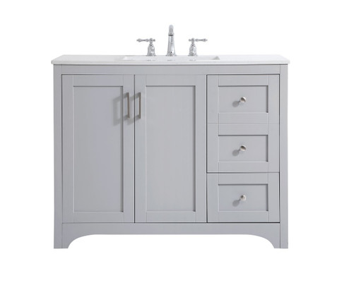 moore Single Bathroom Vanity in Grey (173|VF17042GR)